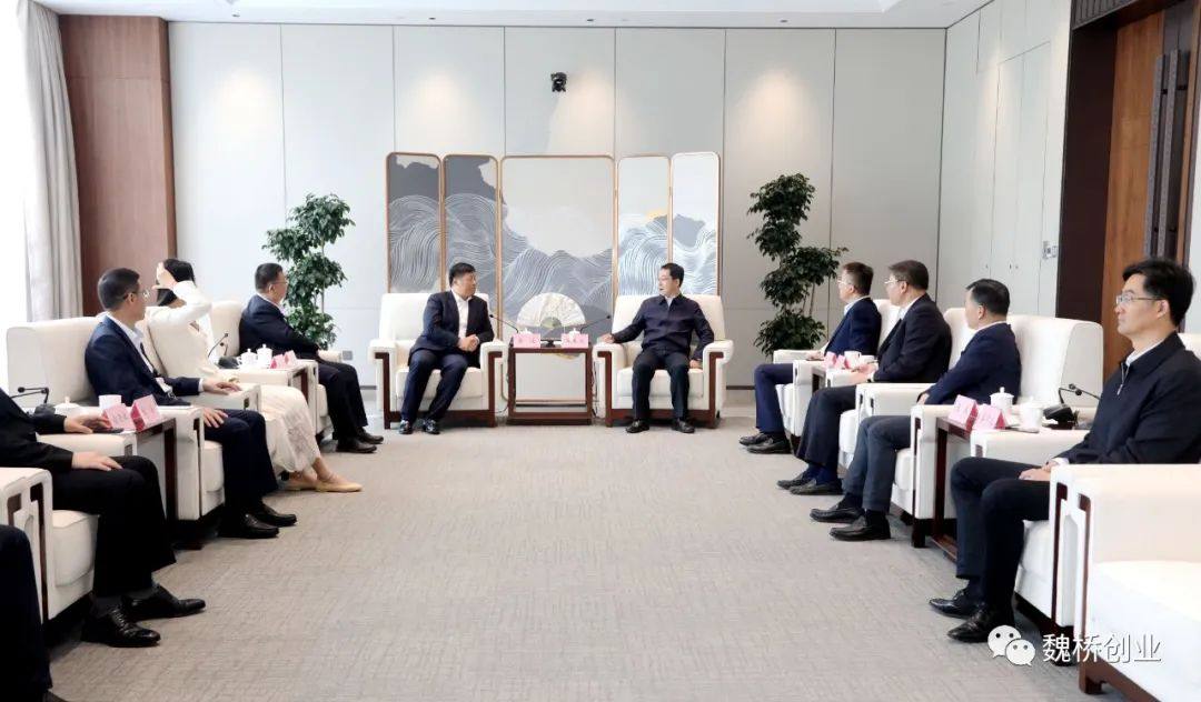 苏州市委副书记、市长吴庆文会见魏桥创业集团董事长张波一行