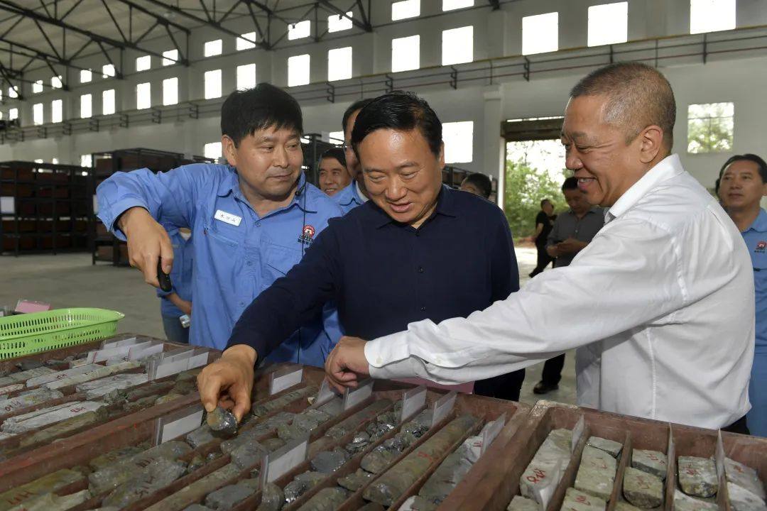 翁祖亮到湖南有色水口山调研指导工作