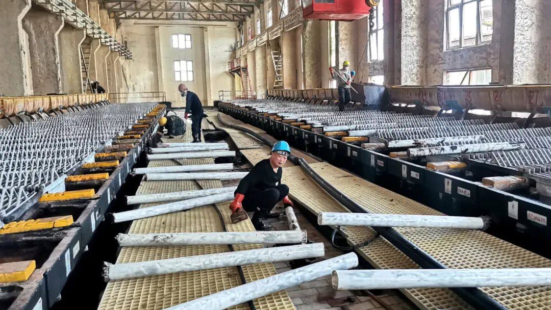 宏躍集團電解鋅廠電解作業區完成系統清理作業