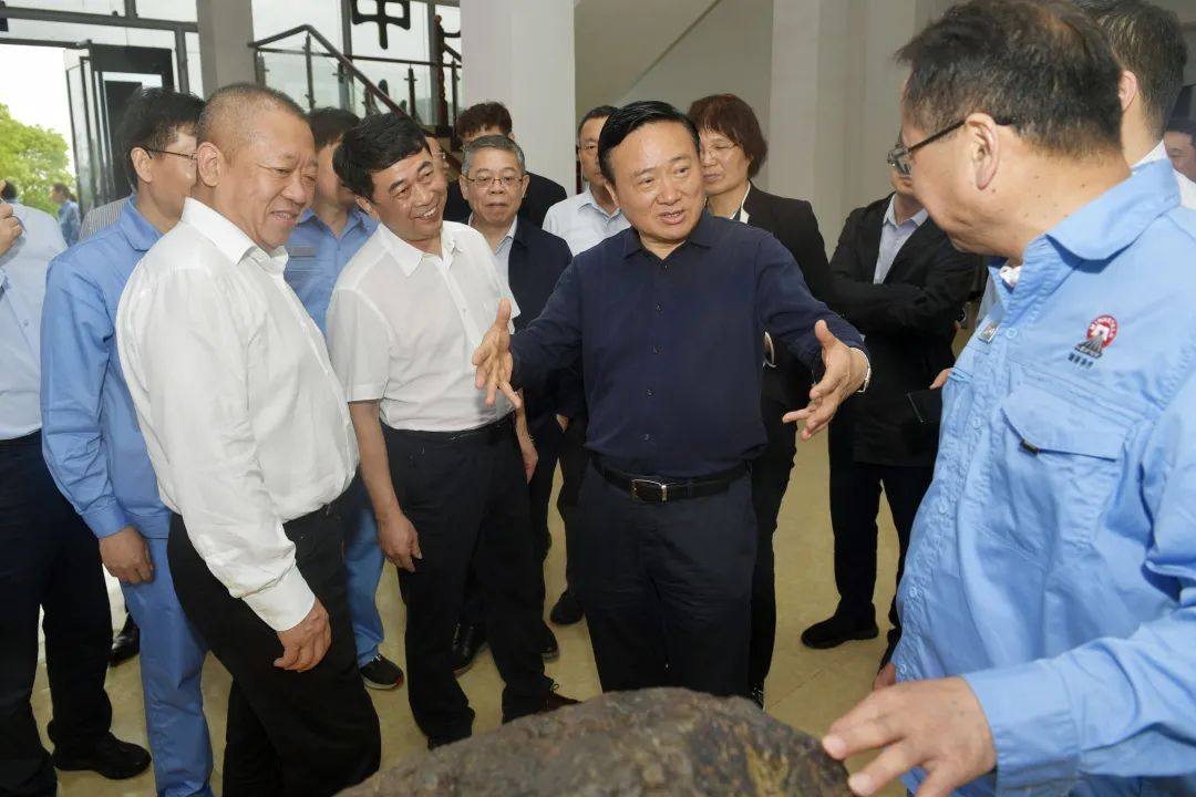 翁祖亮到湖南有色水口山调研指导工作