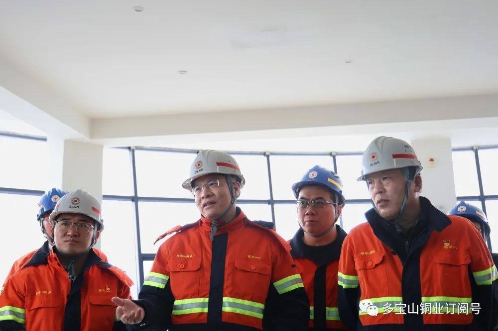 集团公司副总裁阙朝阳携专家组调研指导多宝山铜业