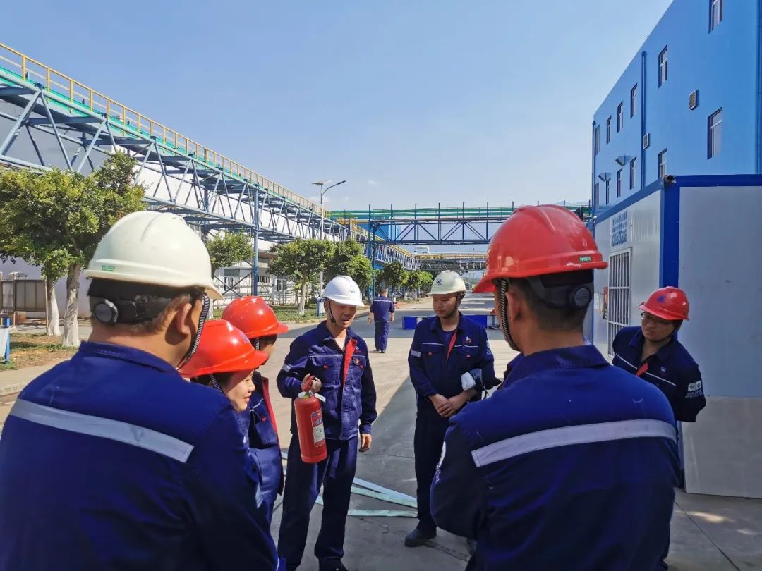 云锡铜业分公司开展铜冶炼污酸废水深度处理项目消防和安全应急培训