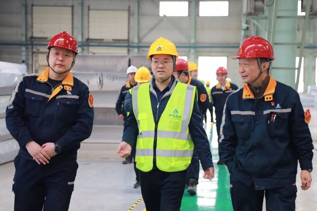 西南铝业集团副总经理潘祯一行到东轻交流访问