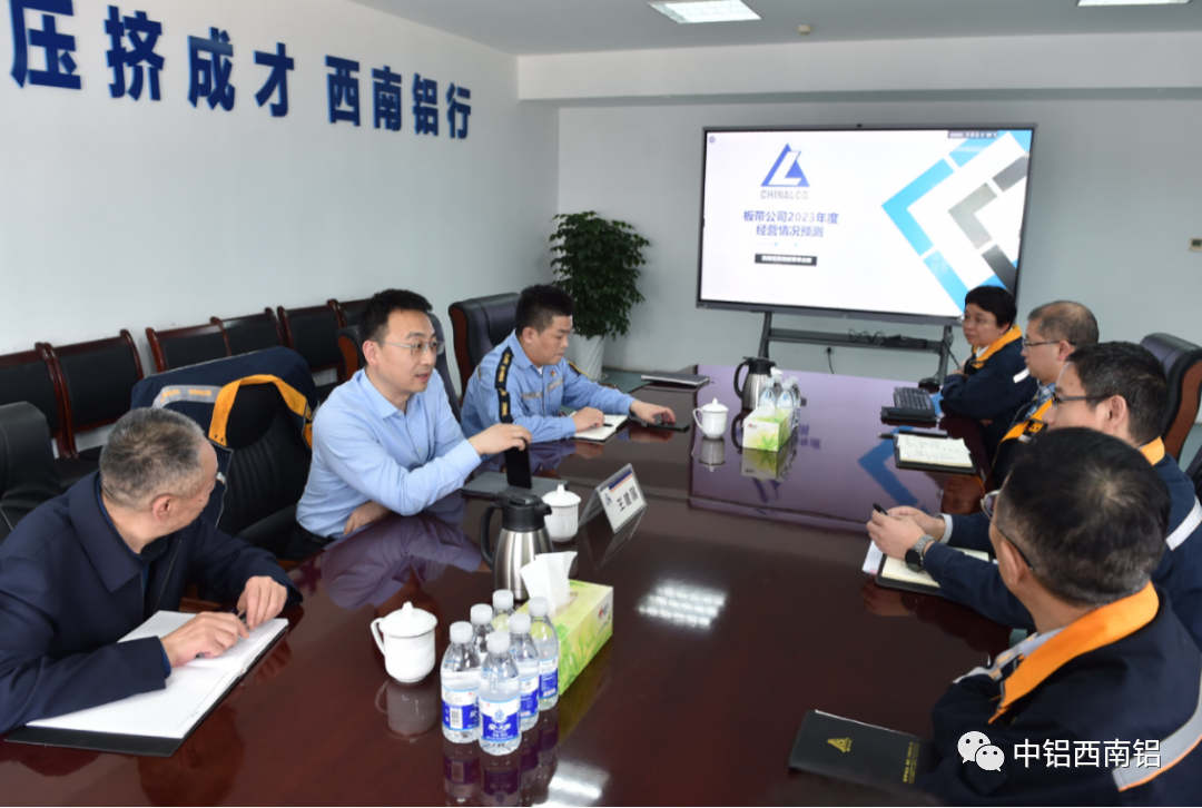 中铝西南铝王建国到事业部调研
