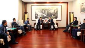 宏躍集團於洪董事長會見萬洋集團常務副總經理成國軍一行