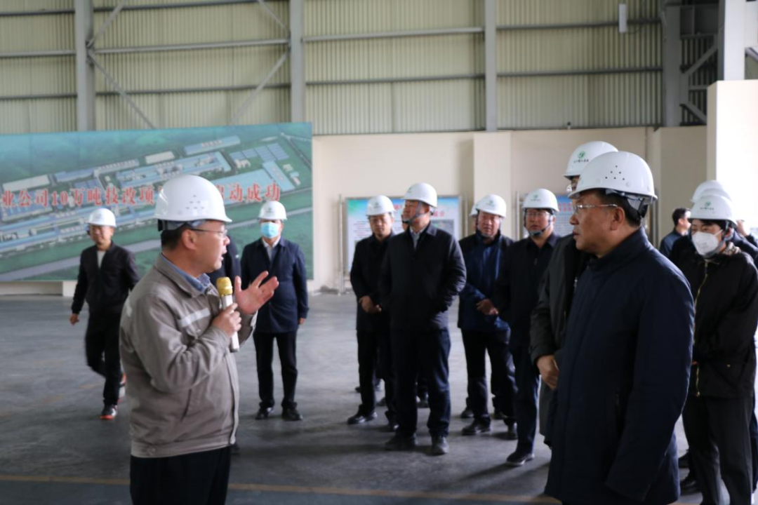甘肃省白银市市委副市记、市长张延保一行莅临甘肃中瑞铝业调研指导