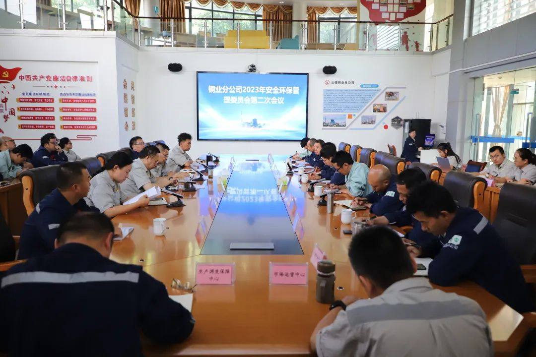 云锡铜业分公司召开2023年安全环保管理委员会第二次会议