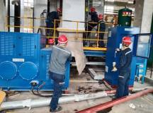中鋁股份廣西分公司氧化鋁廠自主完成壓濾機濾布更換工作