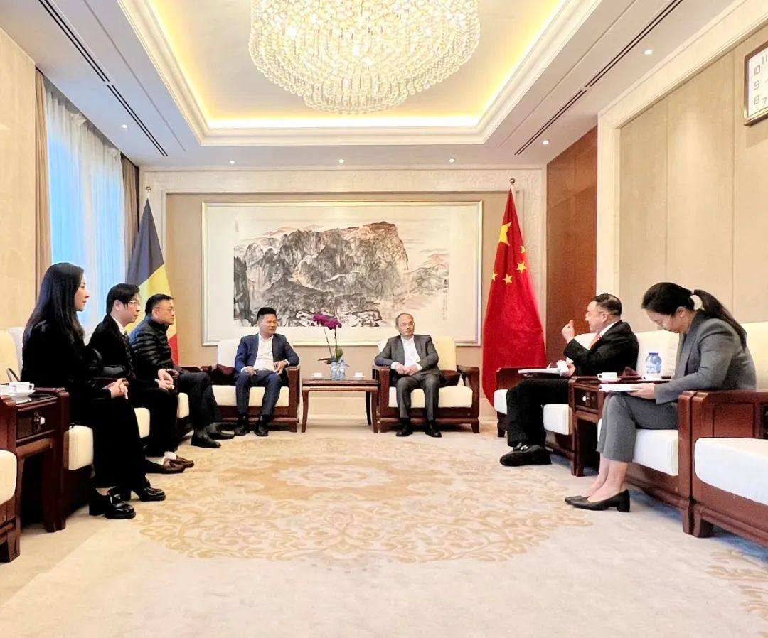 诺德股份董事长陈立志拜会中国驻比利时特命全权大使曹忠明
