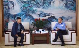 內蒙古霍林河煤業集團董事長谷清海一行到中鋁東輕交流訪問