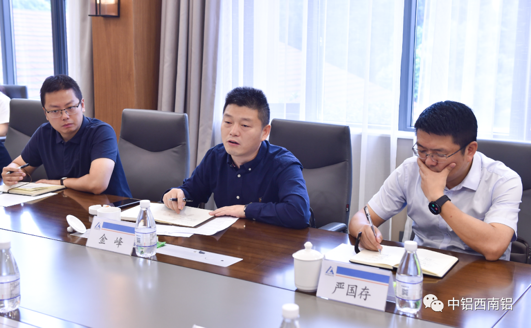 中铝西南铝杨璐会见重庆铝开投集团总经理金峰