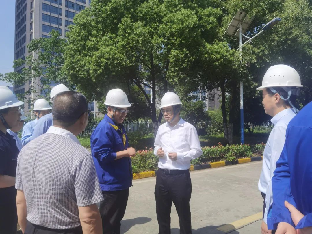 市政府祕書長鍾鋒來銅冠電工線材公司走訪調研