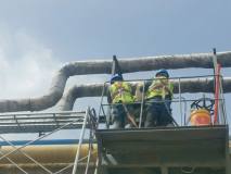 國家電投青銅峽分公司電解系列天然氣管道安裝項目完工
