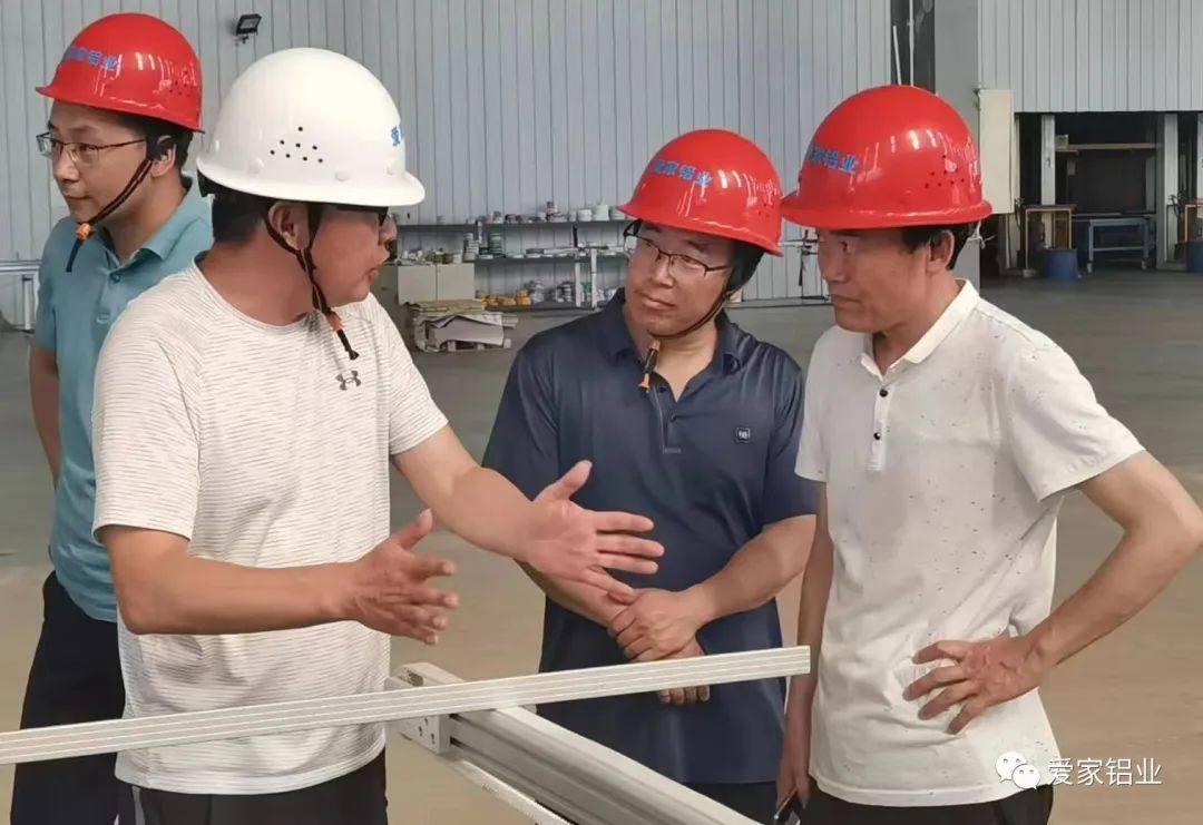 区委副书记、区人民政府区长刘清一行人莅临爱家铝业考察调研