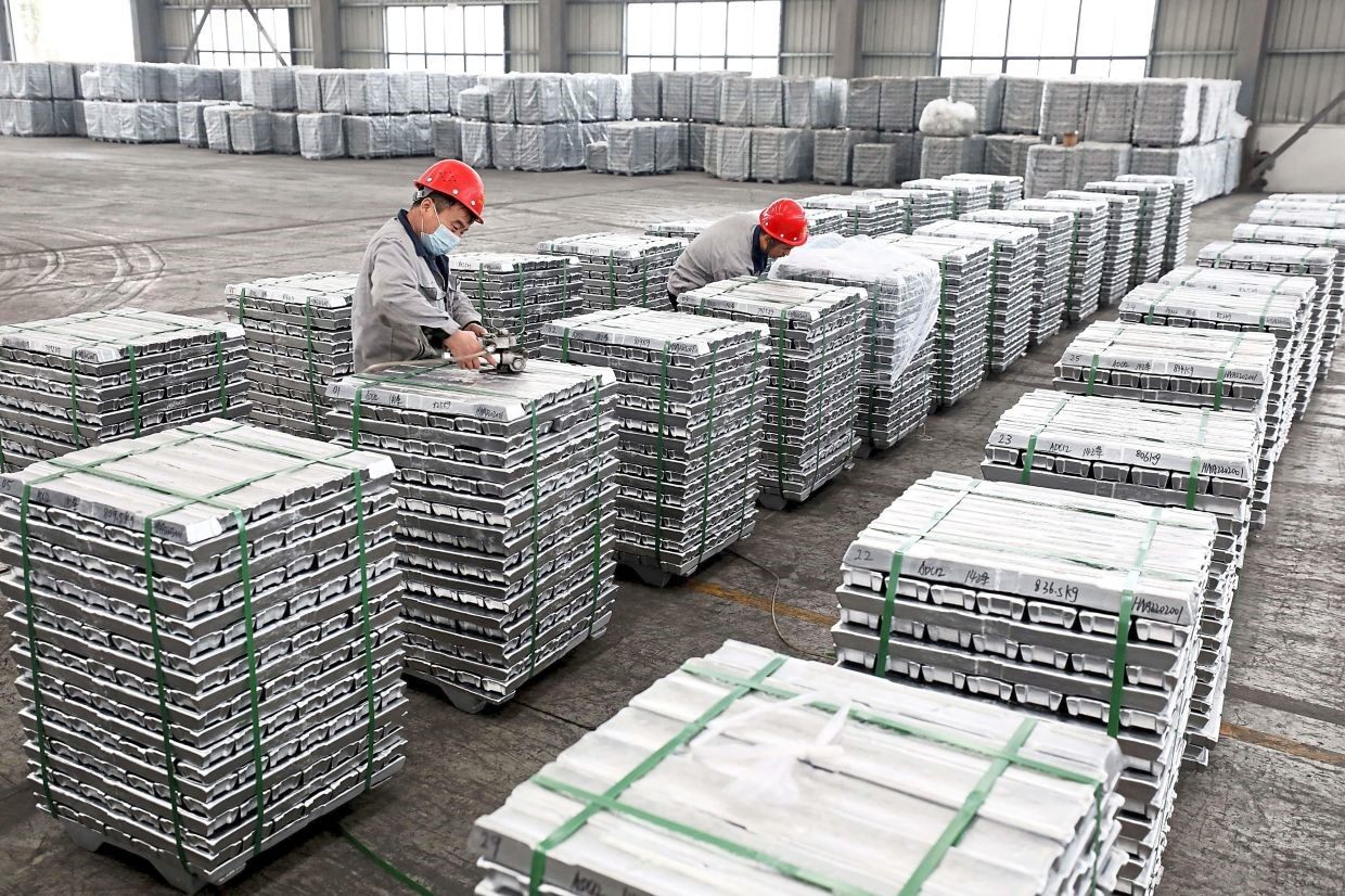 由于经济活动的改善，中国A00铝锭价格环比飙升500元/吨