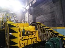 阿舍勒铜业采矿厂450和350破碎硐室开展亮化清洁工作