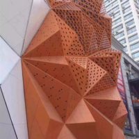 工廠現貨銷售雙曲造弧形<em class='color-orange'>鋁</em><em class='color-orange'>單板</em>設計