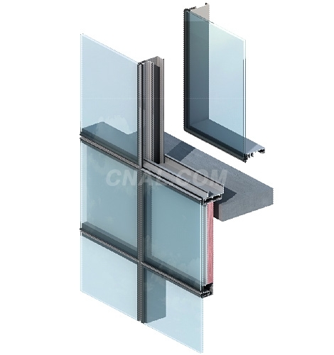 供應明框幕牆門窗建築鋁型材
