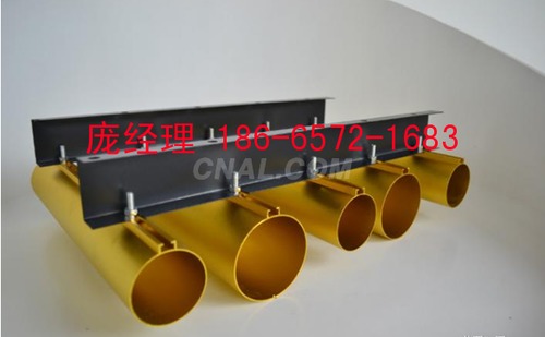 香檳金鋁園管吊頂65直徑尺寸加工
