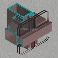 幕墙型材·<em class='color-orange'>110</em>中空半隐框幕墙型材