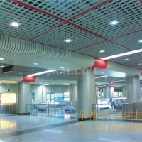 咖啡厅铝格栅天花吊顶厂直销