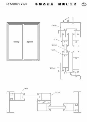 本公司供應70C系列推拉窗