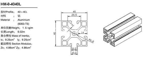 鋁型材HM-8-4040L