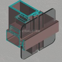 美鱼铝材·110<em class='color-orange'>半</em>隐框幕墙型材系列
