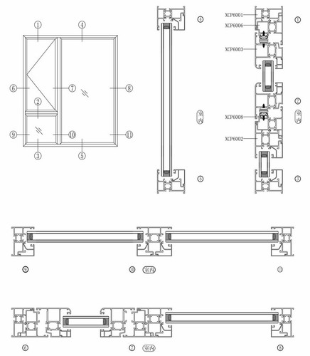 XCP60穿條系列平開窗