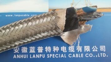 玻纖帶繞包加鋼絲編織硅橡膠電纜