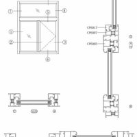 CP60穿條系列外平開窗