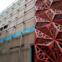 展覽廳吊頂造型鋁單板裝飾定制