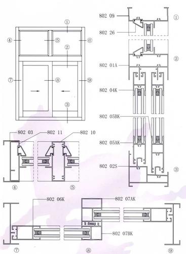 SM802系列推拉窗