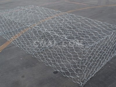 河道金属网箱|矽胶包塑石笼网