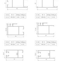 本公司供應R<em class='color-orange'>系列</em><em class='color-orange'>推拉</em><em class='color-orange'>窗</em>斷面簡圖
