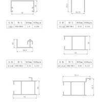 本公司供应YM系列推拉门断面简图