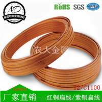 专业提供 T2扁紫铜线 <em class='color-orange'>1</em>*3红铜扁线 库存<em class='color-orange'>现货</em> 耐高温