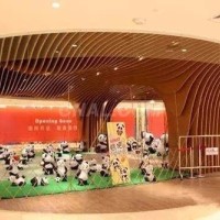 仿木紋造型鋁方通 隔斷裝飾