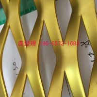 隔牆香檳金色拉伸網<em class='color-orange'>鋁</em><em class='color-orange'>單板</em>選德普龍
