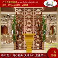 酒店大堂 复古木纹<em class='color-orange'>铝窗花</em><em class='color-orange'>装饰</em>