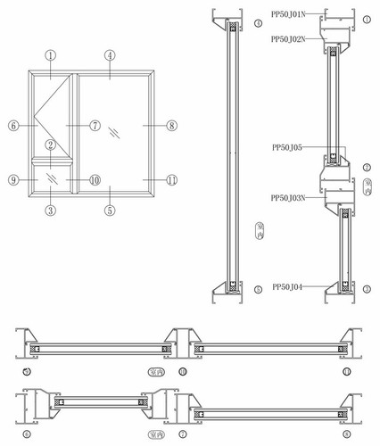 PP50J系列平開窗