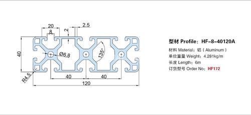 本公司供應流水線型材40系列