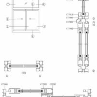CT70穿条系列推拉窗