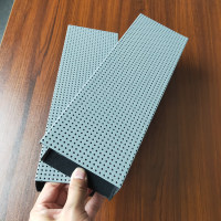 沖孔鋁方通 灰色沖孔鋁格柵 