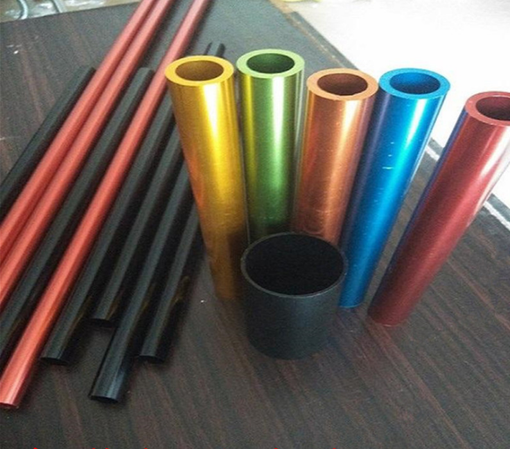 彩色氧化鋁管 陽極噴砂氧化鋁管 