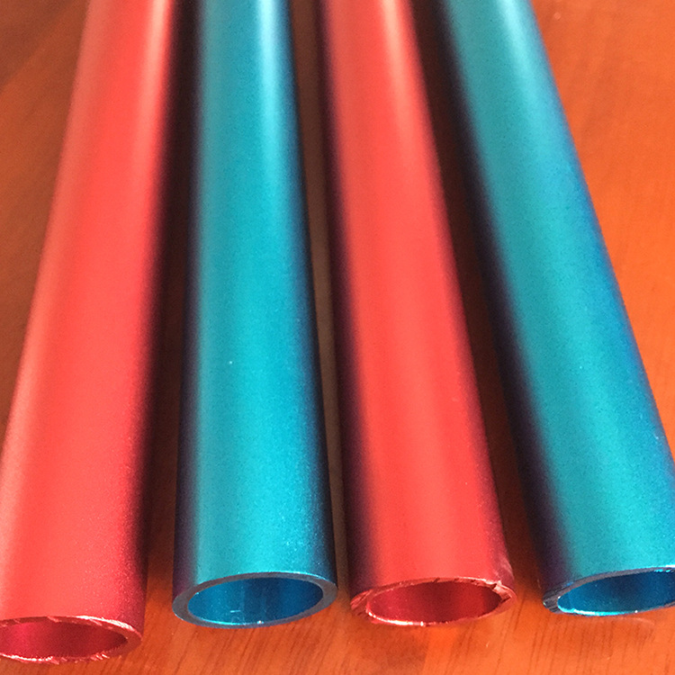 彩色氧化铝管 阳极喷砂氧化铝管 