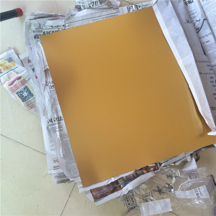 加工铝合金板材 定制金色阳极铝板