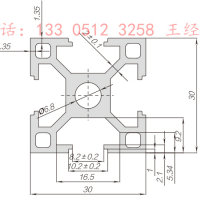 欧标30铝型材