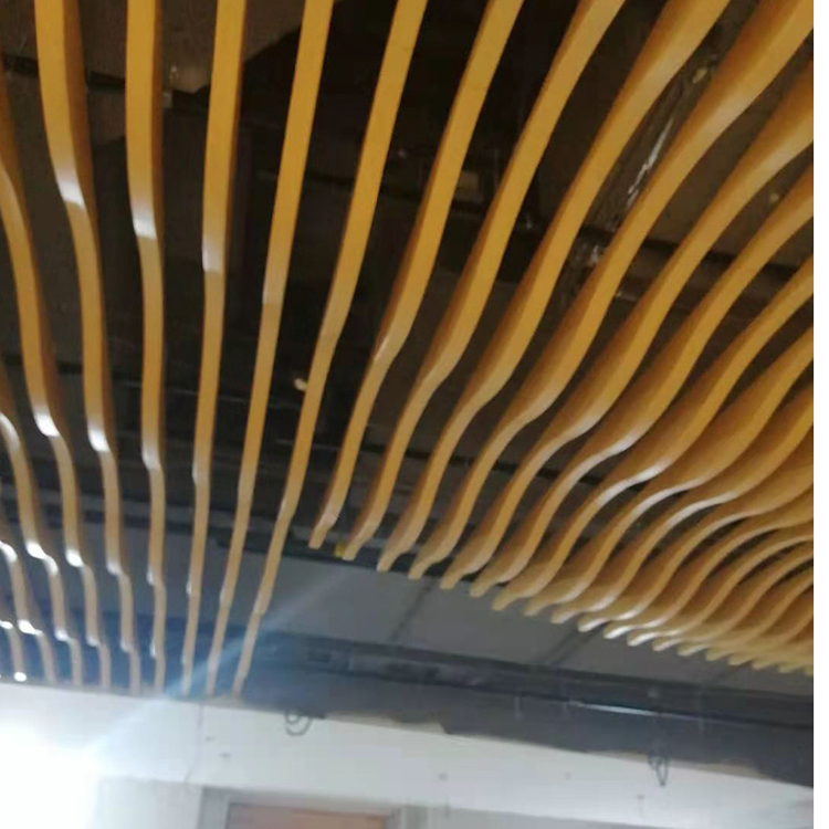 商场走廊造型铝方通吊顶 工厂定制