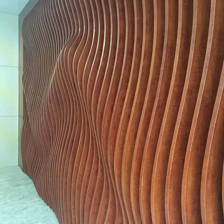 铝合金造型背景墙造型波浪铝板